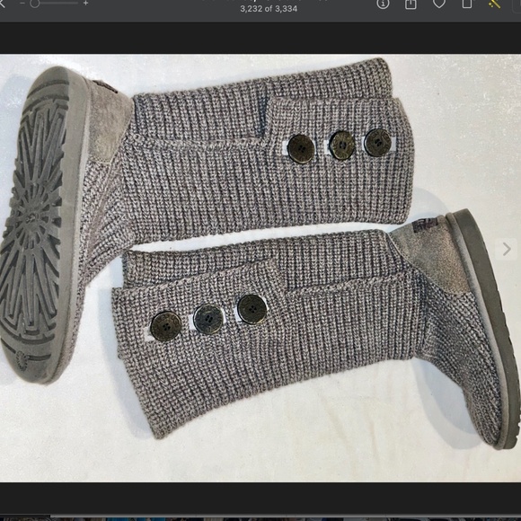 UGG Classic Cardy boots in gray 8 - Picture 2 of 13